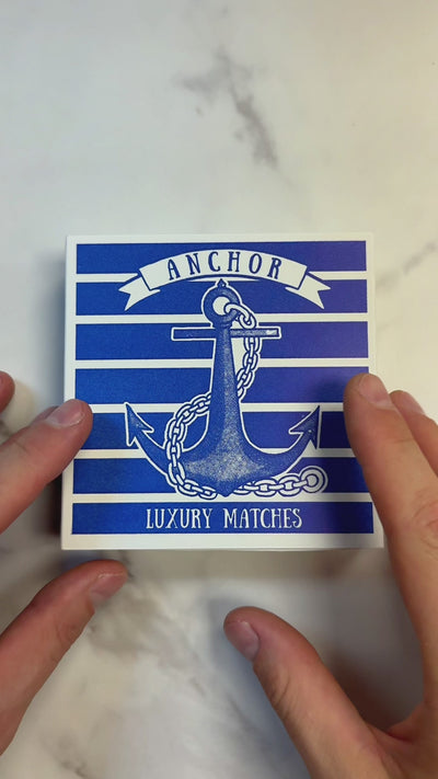 Archivist Gallery - Anchor Square Matchbox - 4x4 - 125 matches