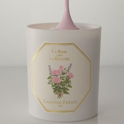 Carrière Frères - La Rose aime la Menthe Candle 6.5 oz