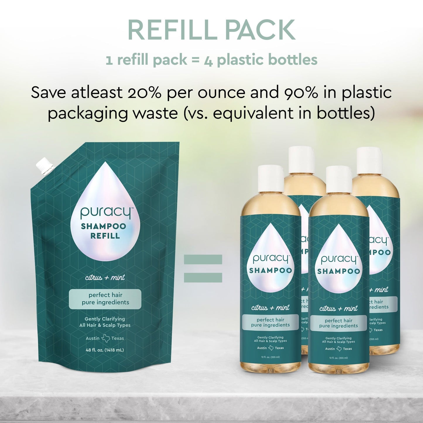 Puracy - Shampoo (Sulfate/Paraben/Silicone-Free)