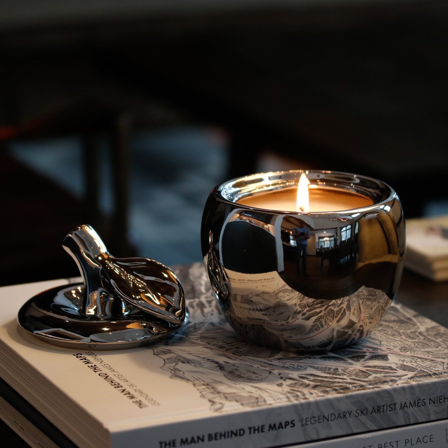 Thompson Ferrier - Silver Malus Apple Candle