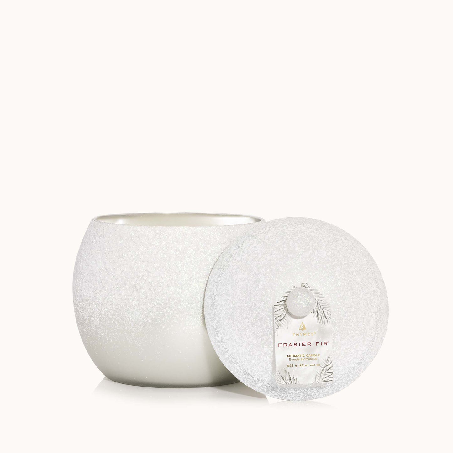 THYMES - Frasier Fir Flocked Novelty Statement Candle