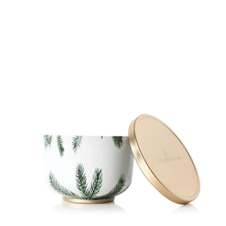 THYMES - Frasier Fir Poured Candle Tin, Gold Lid - Tarvos Boutique