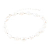 White Pearl Beaded Sterling Silver Bracelet