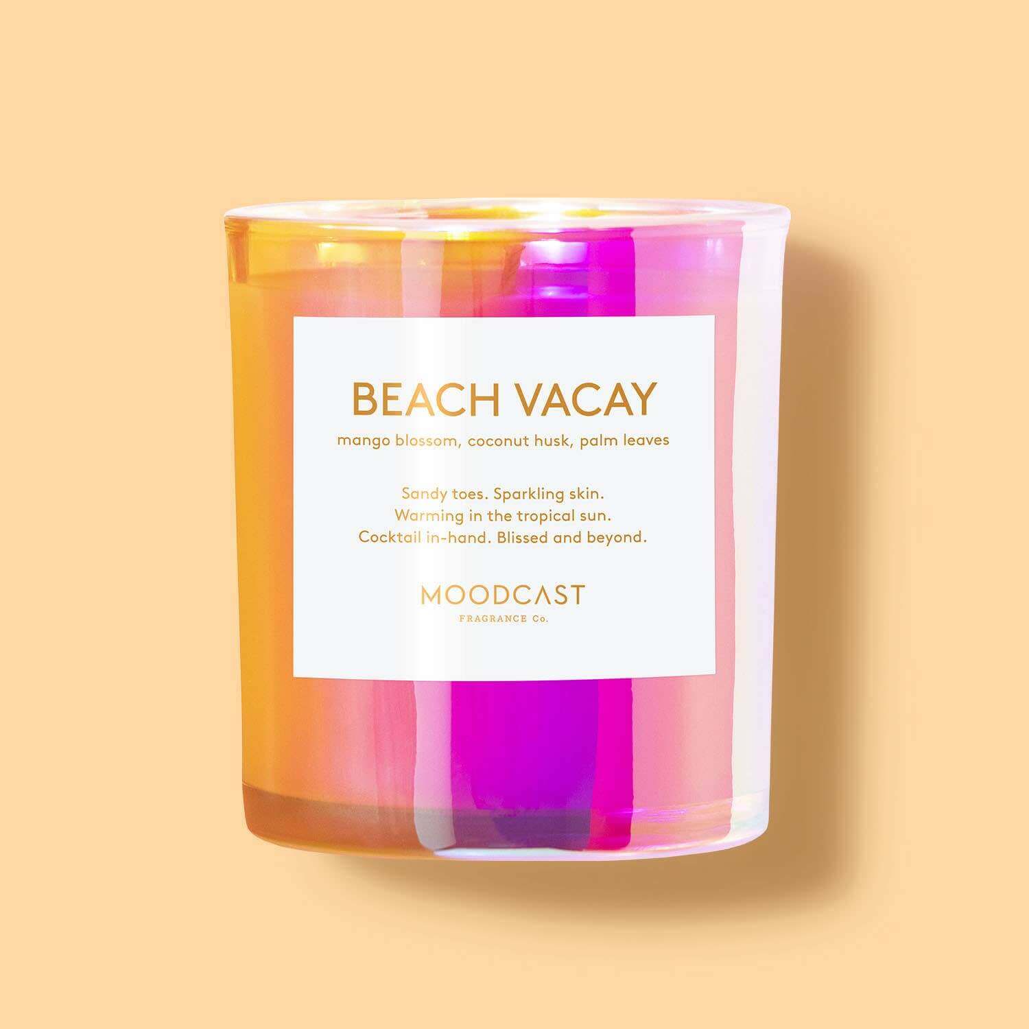 Moodcast Fragrance Co. - Beach Vacay - 8oz Coconut Wax Candle - Tarvos Boutique