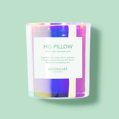 Moodcast Fragrance Co. - His Pillow - 8oz Coconut Wax Candle - Tarvos Boutique
