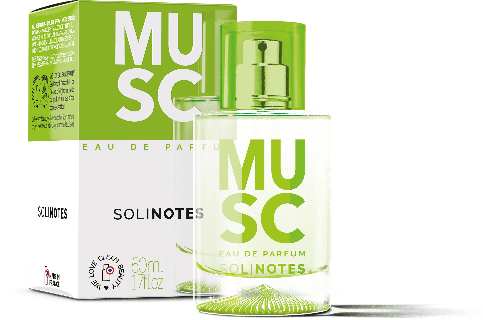 Solinotes - Musk Eau de Perfume 1.7 oz - CLEAN BEAUTY - Tarvos Boutique