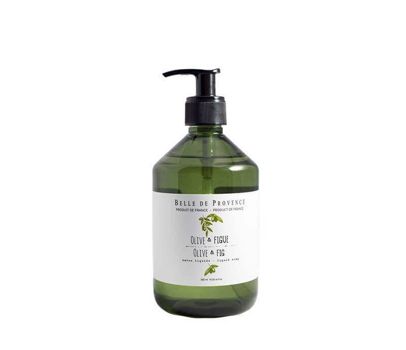 Belle De Provence Liquid Soap - Olive & Fig - 16.9 fl.oz / 500 ml - Tarvos Boutique