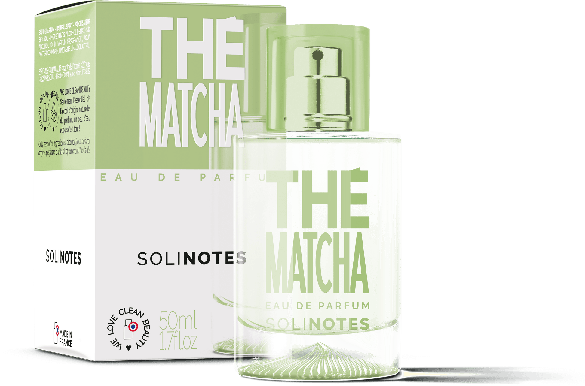 Solinotes - Matcha Tea Eau de Perfume 1.7 oz - CLEAN BEAUTY - Tarvos Boutique