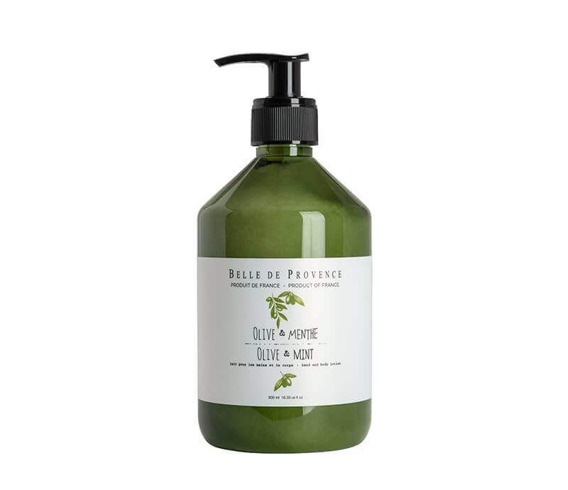 Belle De Provence Olive & Mint Hand & Body Lotion - 16.9 fl.oz / 500 ml - Tarvos Boutique